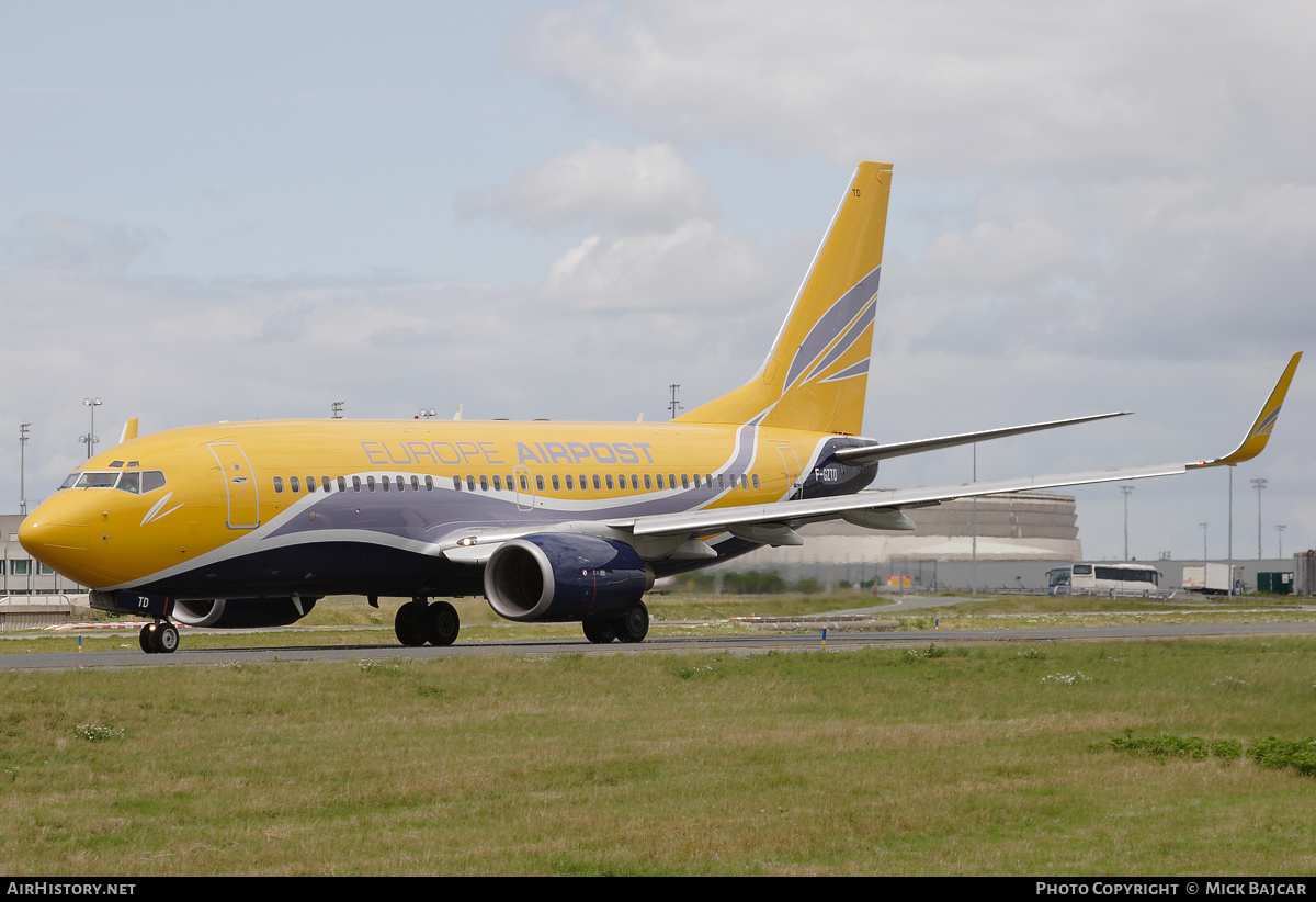 Aircraft Photo of F-GZTD | Boeing 737-73V | Europe Airpost | AirHistory.net #41508