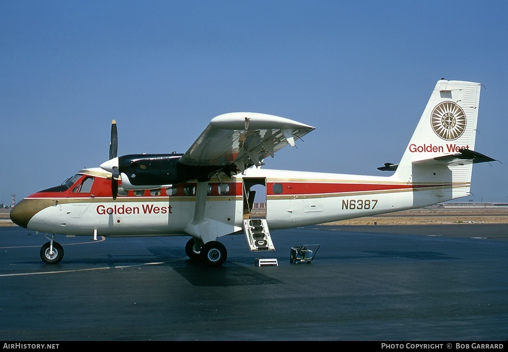 Aircraft Photo of N6387 | De Havilland Canada DHC-6-100 Twin Otter | Golden West Airlines | AirHistory.net #41528