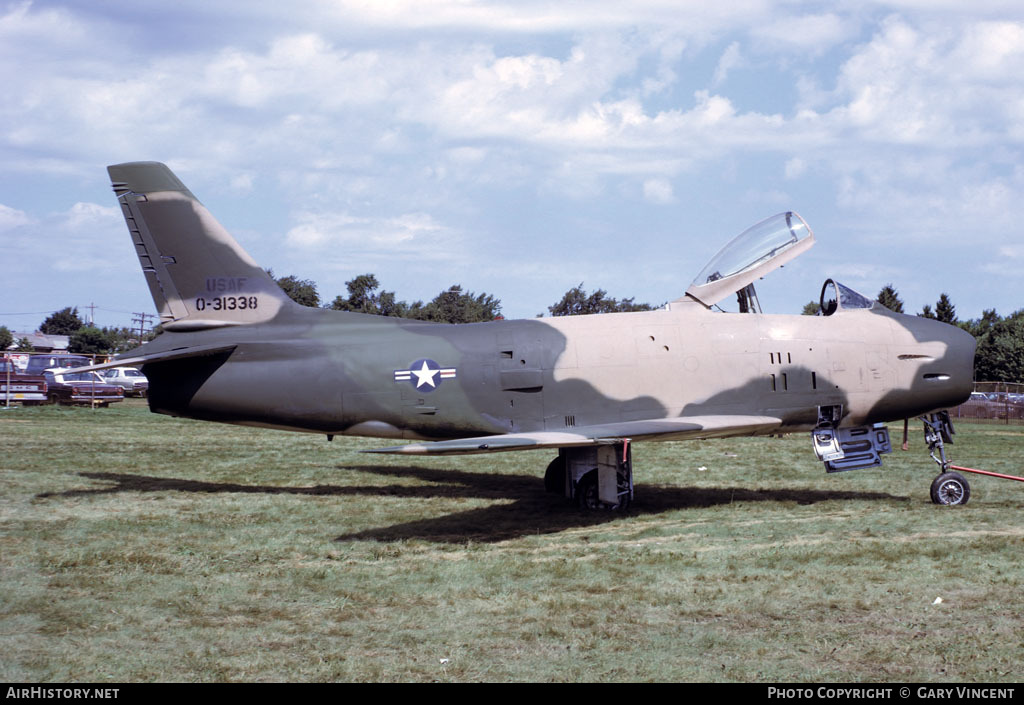 Aircraft Photo of 53-1338 / 0-31338 | North American F-86H Sabre | USA - Air Force | AirHistory.net #41570