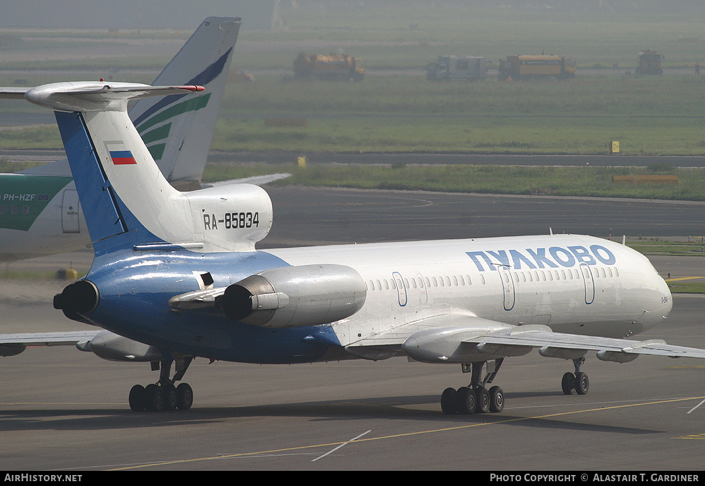 Aircraft Photo of RA-85834 | Tupolev Tu-154M | Pulkovo Airlines | AirHistory.net #41586