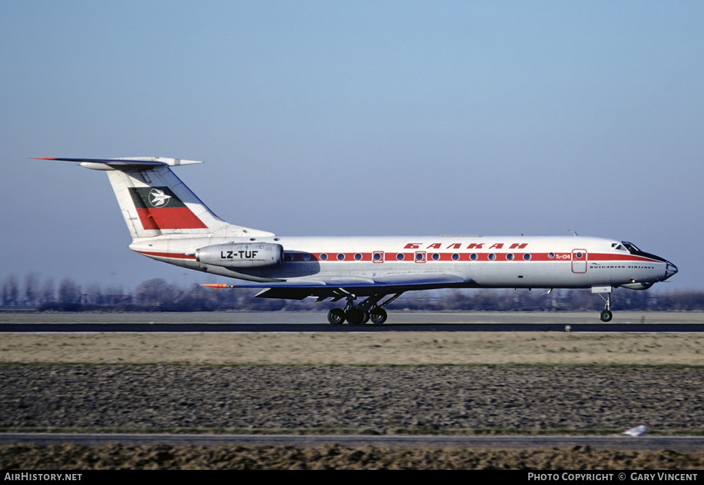 Aircraft Photo of LZ-TUF | Tupolev Tu-134 | Balkan - Bulgarian Airlines | AirHistory.net #41604