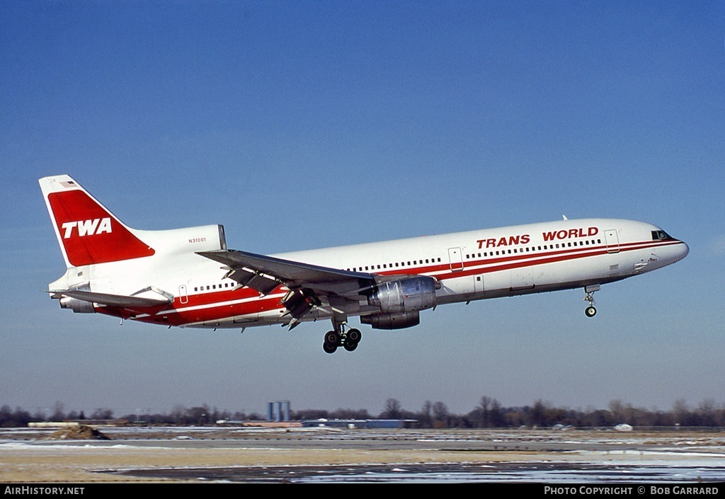 Aircraft Photo of N31001 | Lockheed L-1011-385-1 TriStar 1 | Trans World Airlines - TWA | AirHistory.net #41623