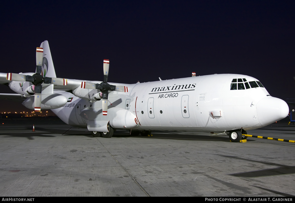 Aircraft Photo of A6-MAX | Lockheed L-100-30 Hercules (382G) | Maximus Air Cargo | AirHistory.net #41626