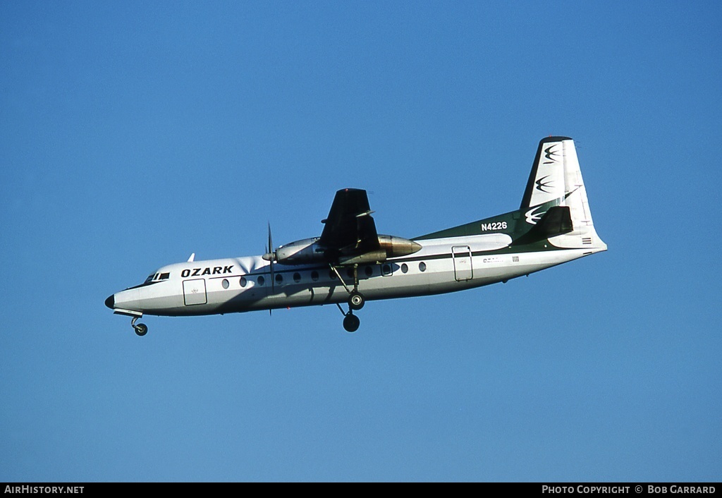 Aircraft Photo of N4226 | Fairchild Hiller FH-227B | Ozark Air Lines | AirHistory.net #41639