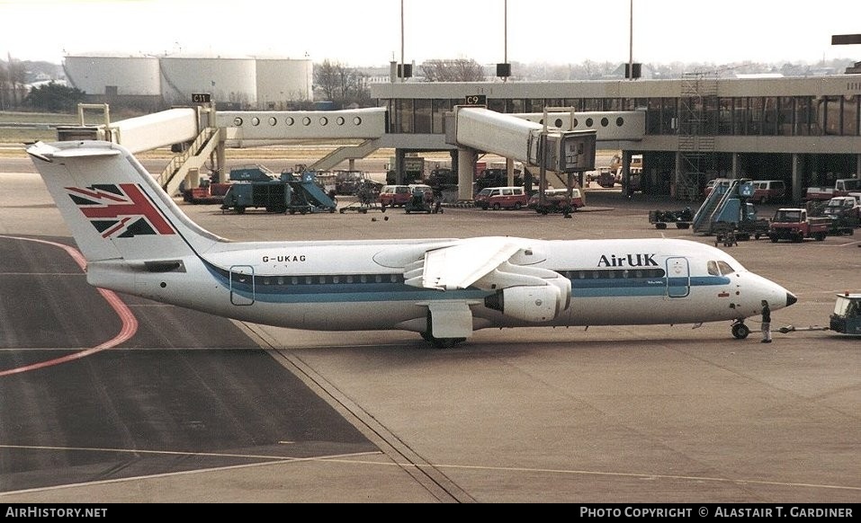 Aircraft Photo of G-UKAG | British Aerospace BAe-146-300 | Air UK | AirHistory.net #41643