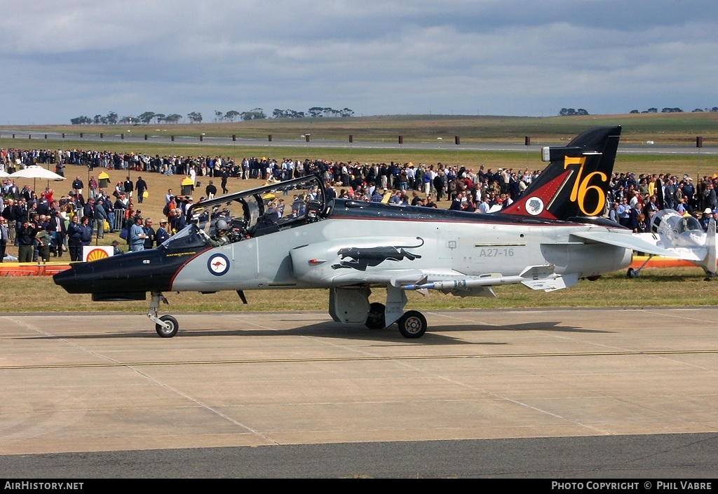 Aircraft Photo of A27-16 | BAE Systems Hawk 127 | Australia - Air Force | AirHistory.net #41651