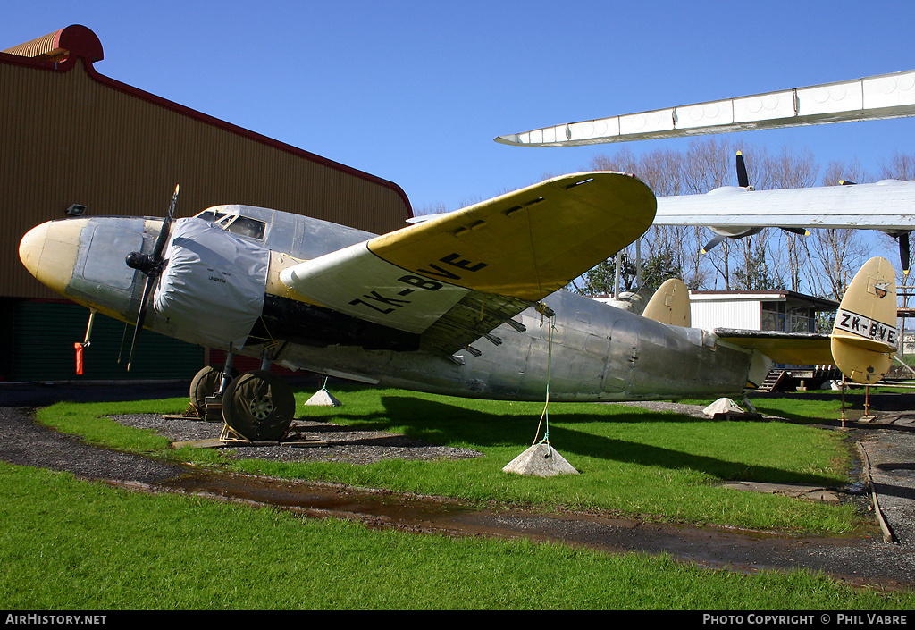 Aircraft Photo of ZK-BVE | Lockheed 18-10 Lodestar | AirHistory.net #41695