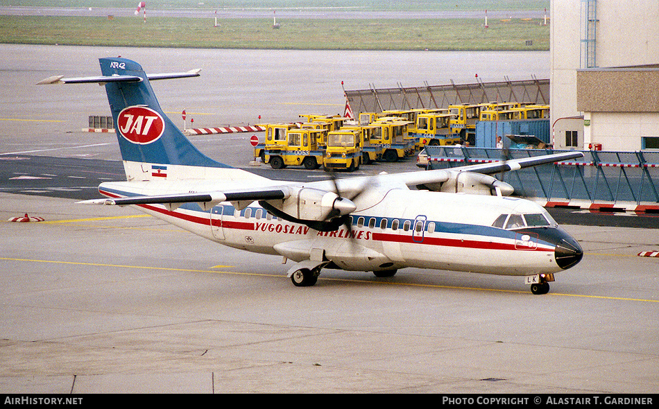 Aircraft Photo of YU-ALK | ATR ATR-42-300 | JAT Yugoslav Airlines - Jugoslovenski Aerotransport | AirHistory.net #41698