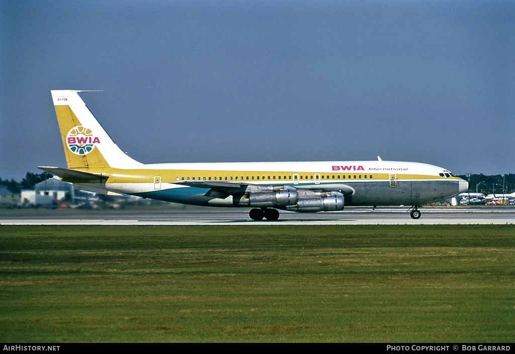 Aircraft Photo of 9Y-TDB | Boeing 707-138B | BWIA International | AirHistory.net #41728