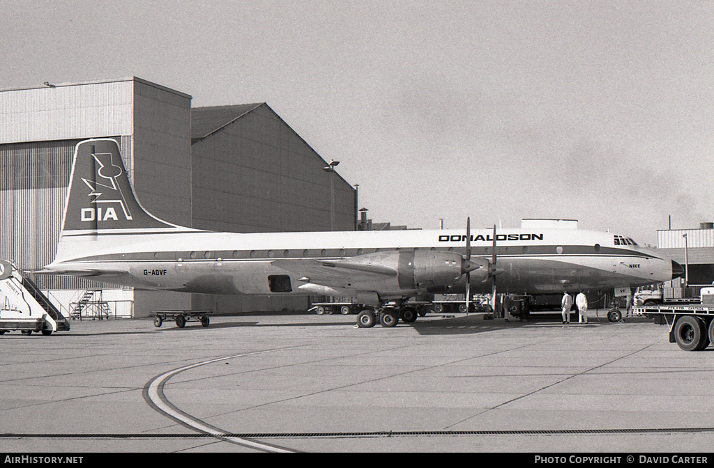 Aircraft Photo of G-AOVF | Bristol 175 Britannia 312F | Donaldson International Airways | AirHistory.net #41742