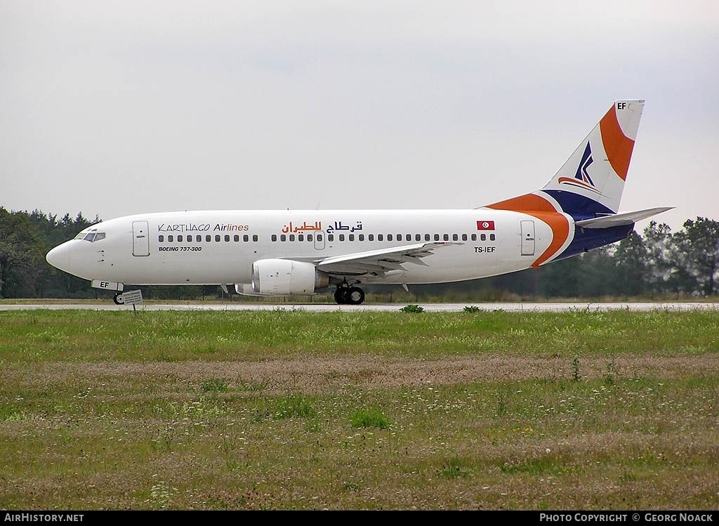 Aircraft Photo of TS-IEF | Boeing 737-3Q8 | Karthago Airlines | AirHistory.net #41767