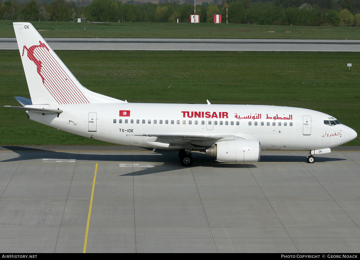 Aircraft Photo of TS-IOK | Boeing 737-6H3 | Tunisair | AirHistory.net #41771