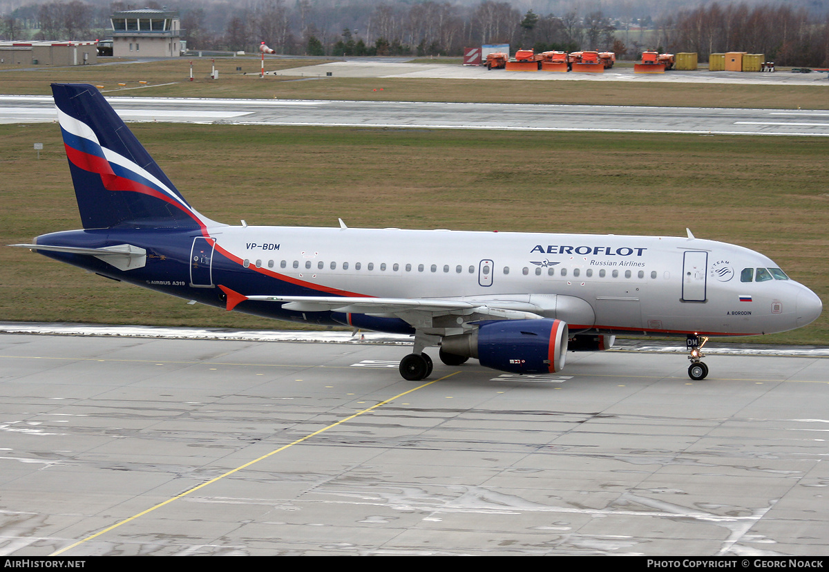 Aircraft Photo of VP-BDM | Airbus A319-111 | Aeroflot - Russian Airlines | AirHistory.net #41783