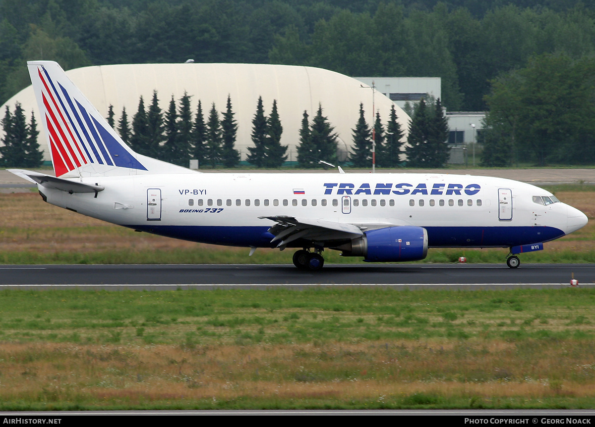 Aircraft Photo of VP-BYI | Boeing 737-524 | Transaero Airlines | AirHistory.net #41798