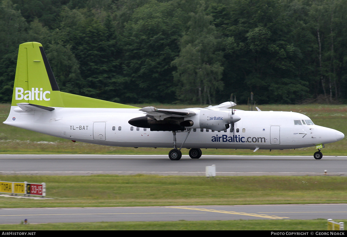 Aircraft Photo of YL-BAT | Fokker 50 | AirBaltic | AirHistory.net #41820