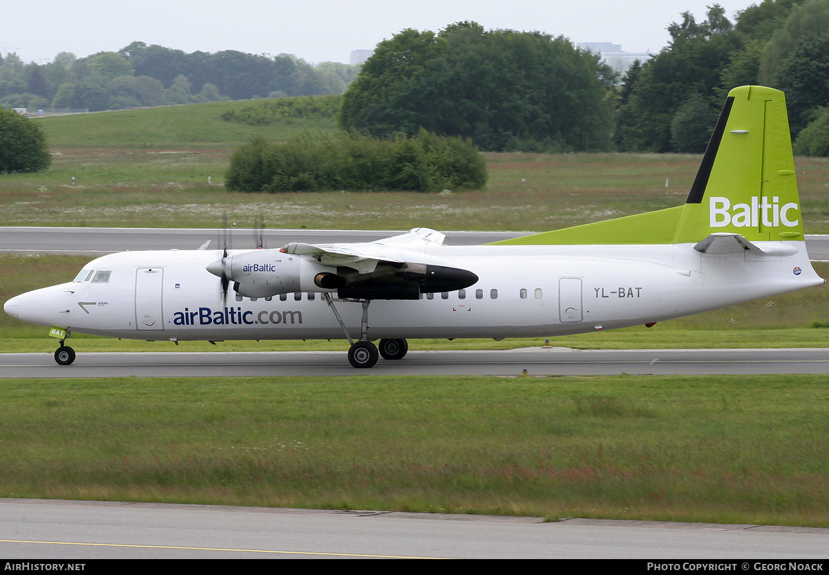 Aircraft Photo of YL-BAT | Fokker 50 | AirBaltic | AirHistory.net #41821