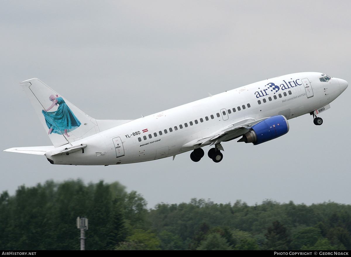 Aircraft Photo of YL-BBD | Boeing 737-53S | AirBaltic | AirHistory.net #41822