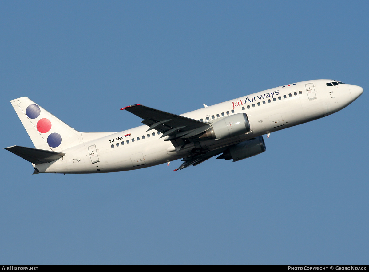 Aircraft Photo of YU-ANK | Boeing 737-3H9 | Jat Airways | AirHistory.net #41827