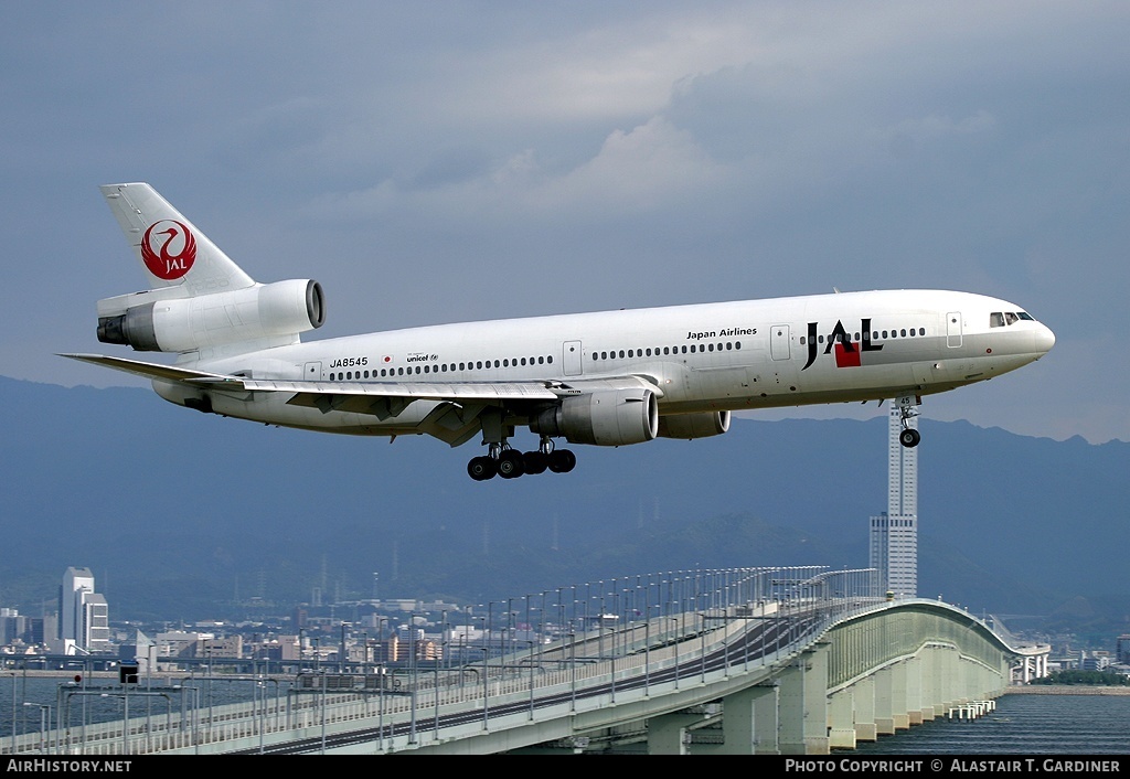 Aircraft Photo of JA8545 | McDonnell Douglas DC-10-40I | Japan Airlines - JAL | AirHistory.net #41938