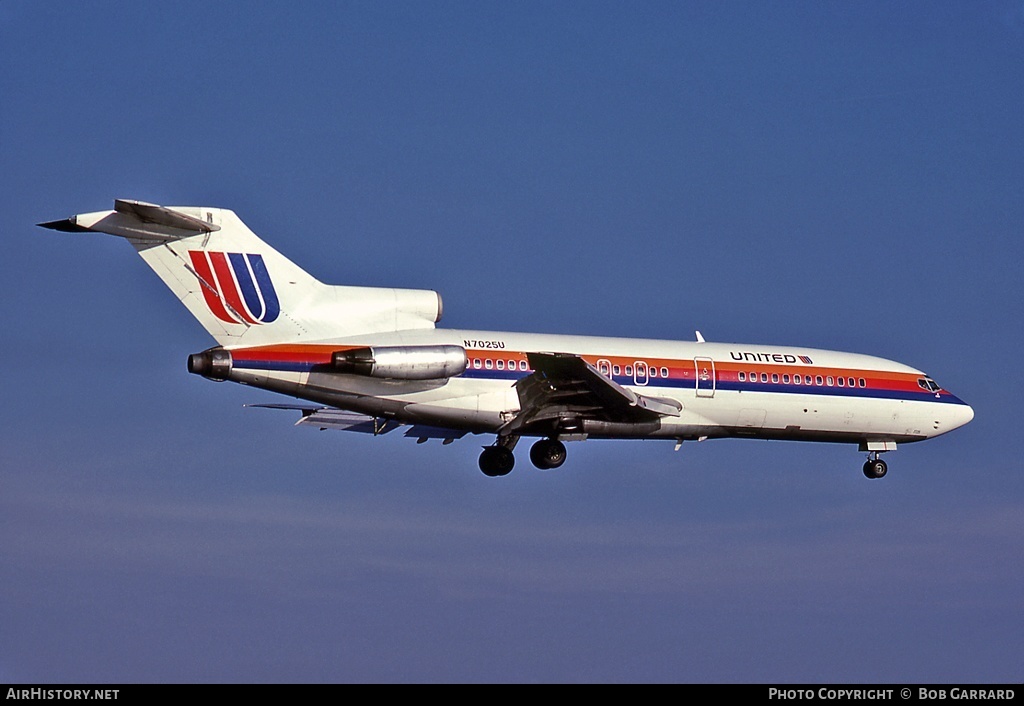 Aircraft Photo of N7025U | Boeing 727-22 | United Airlines | AirHistory.net #41959
