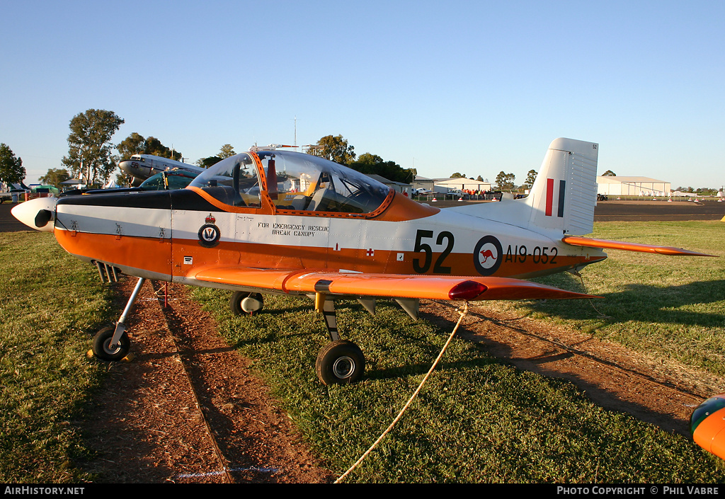 Aircraft Photo of VH-XAF / A19-052 | New Zealand CT-4A Airtrainer | Australia - Air Force | AirHistory.net #42005