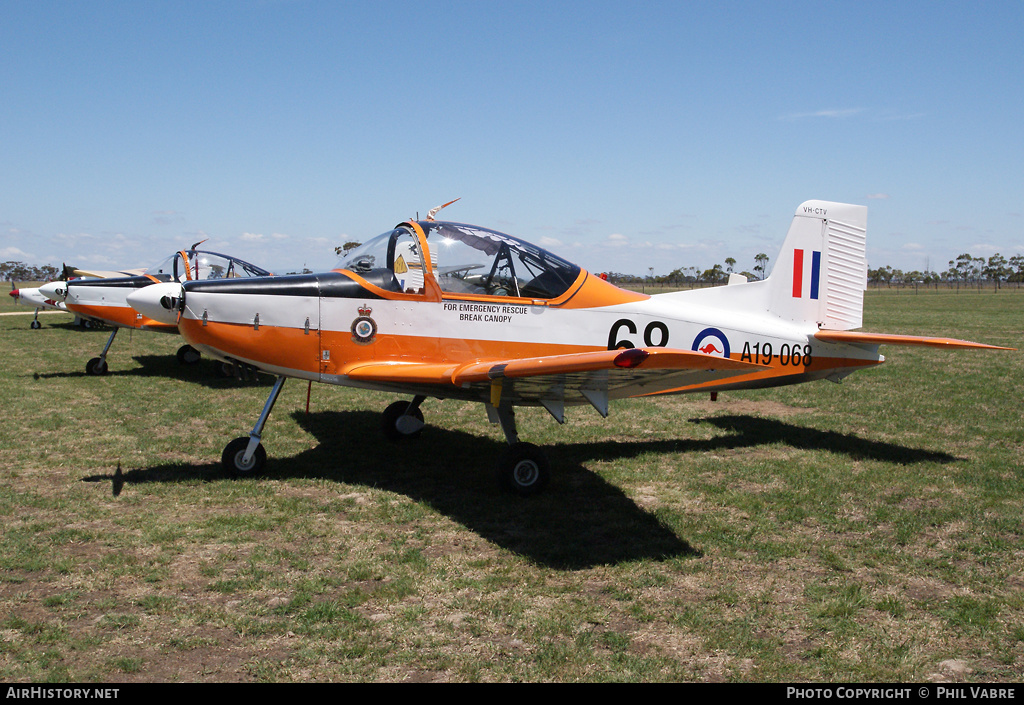Aircraft Photo of VH-CTV / A19-068 | New Zealand CT-4A Airtrainer | Australia - Air Force | AirHistory.net #42006