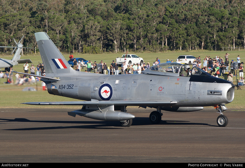 Aircraft Photo of VH-SBR / A94-352 | Commonwealth CA-27 Sabre Mk32 | Australia - Air Force | AirHistory.net #42051