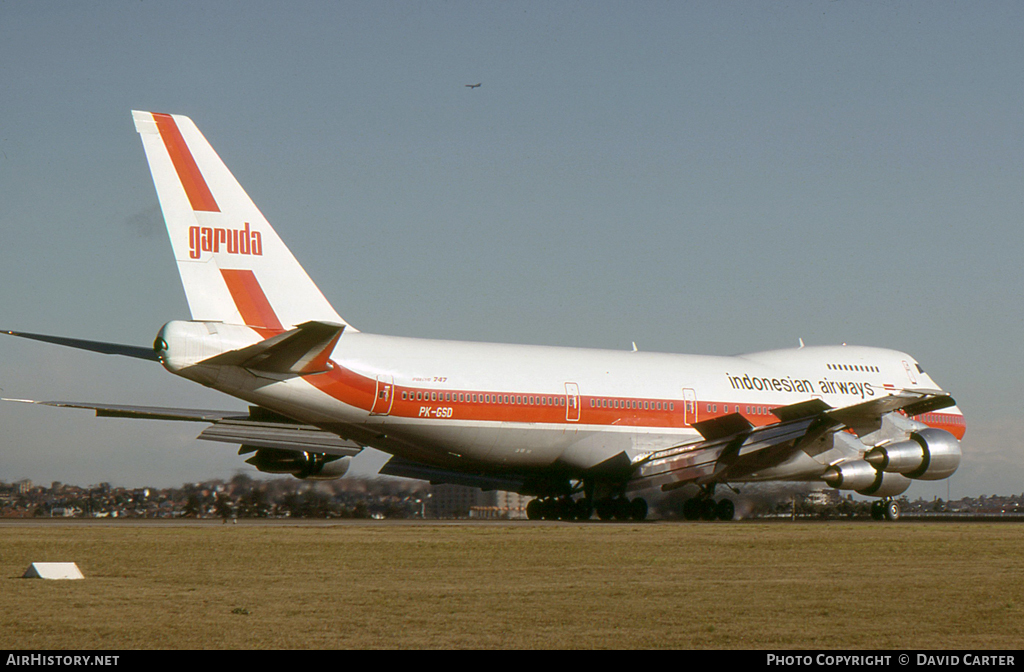 Aircraft Photo of PK-GSD | Boeing 747-2U3B | Garuda - Indonesian Airways | AirHistory.net