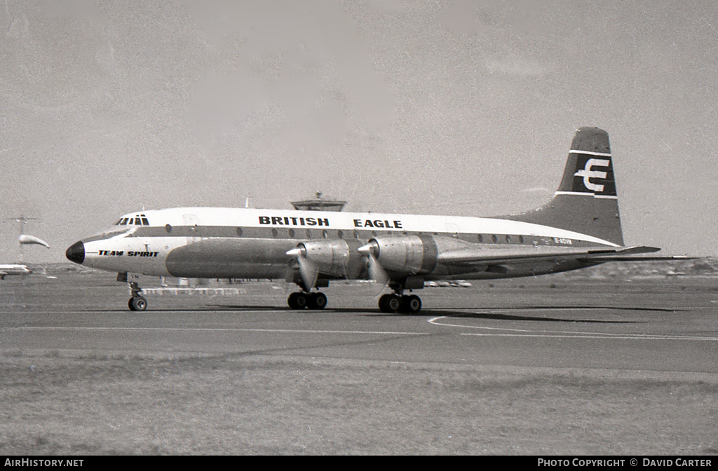 Aircraft Photo of G-AOVM | Bristol 175 Britannia 312 | British Eagle International Airlines | AirHistory.net #42084
