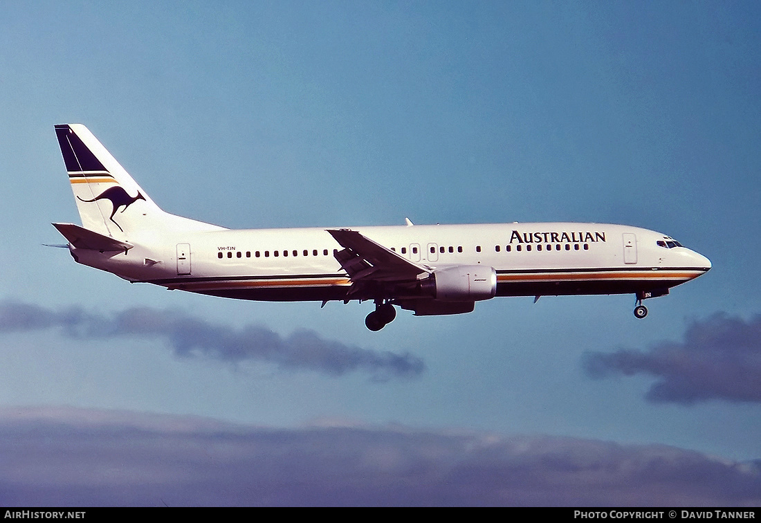 Aircraft Photo of VH-TJN | Boeing 737-476 | Australian Airlines | AirHistory.net #42132
