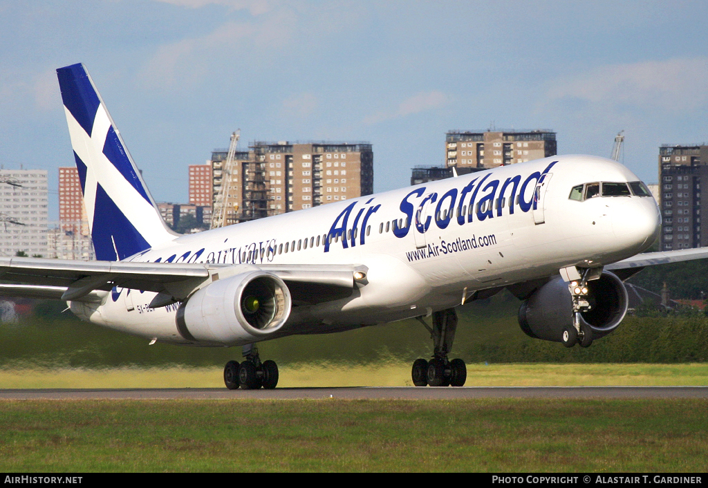 Aircraft Photo of SX-BLW | Boeing 757-236 | Air-Scotland | AirHistory.net #42180