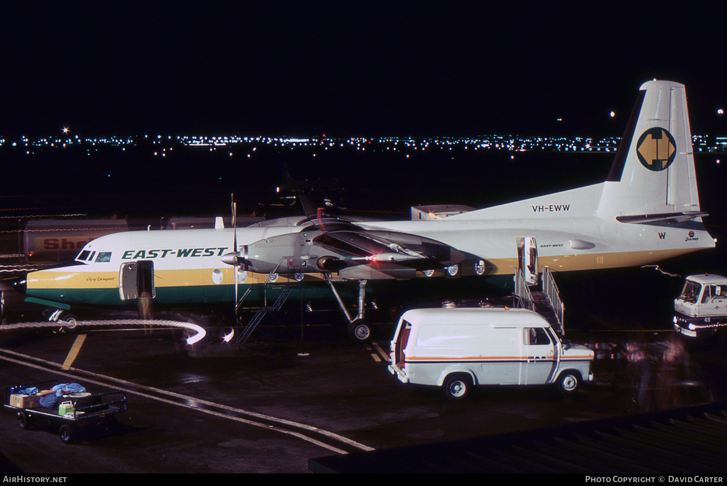 Aircraft Photo of VH-EWW | Fokker F27-500 Friendship | East-West Airlines | AirHistory.net #42203