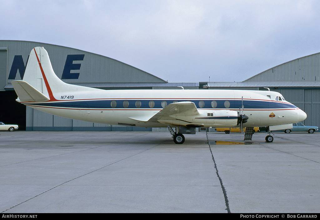 Aircraft Photo of N7419 | Vickers 745D Viscount | AirHistory.net #42244