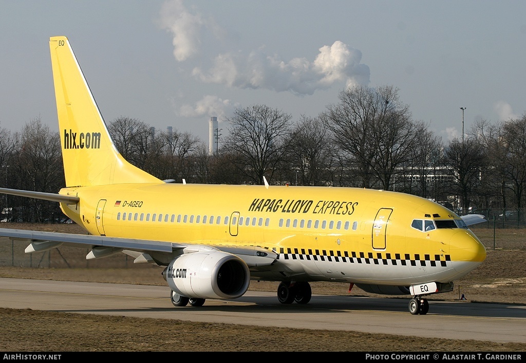 Aircraft Photo of D-AGEQ | Boeing 737-75B | Hapag-Lloyd Express | AirHistory.net #42278