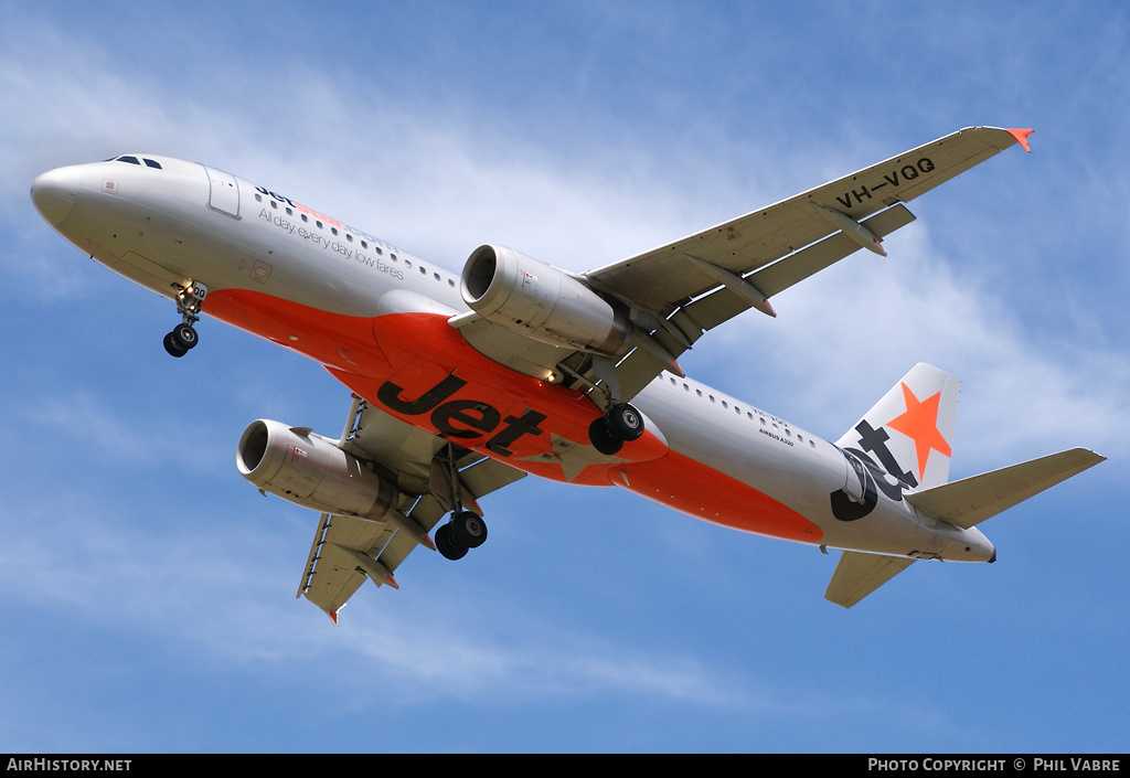 Aircraft Photo of VH-VQQ | Airbus A320-232 | Jetstar Airways | AirHistory.net #42282