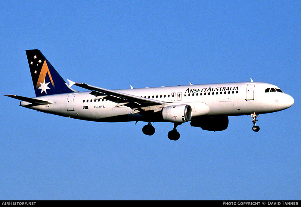 Aircraft Photo of VH-HYS | Airbus A320-211 | Ansett Australia | AirHistory.net #42294