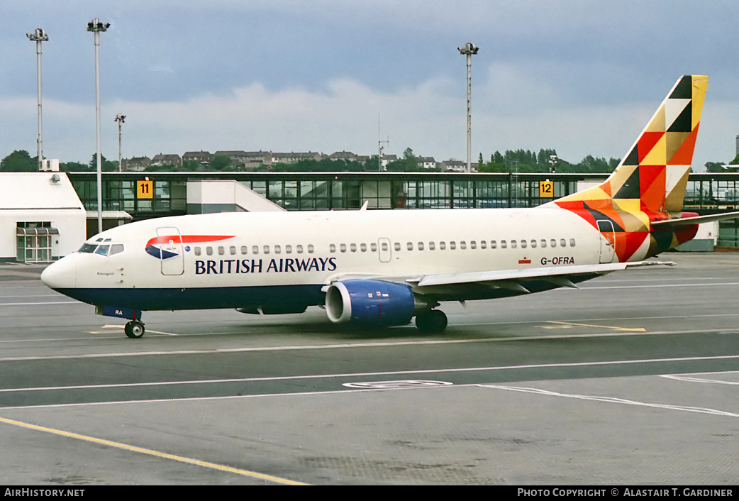 Aircraft Photo of G-OFRA | Boeing 737-36Q | British Airways | AirHistory.net #42329
