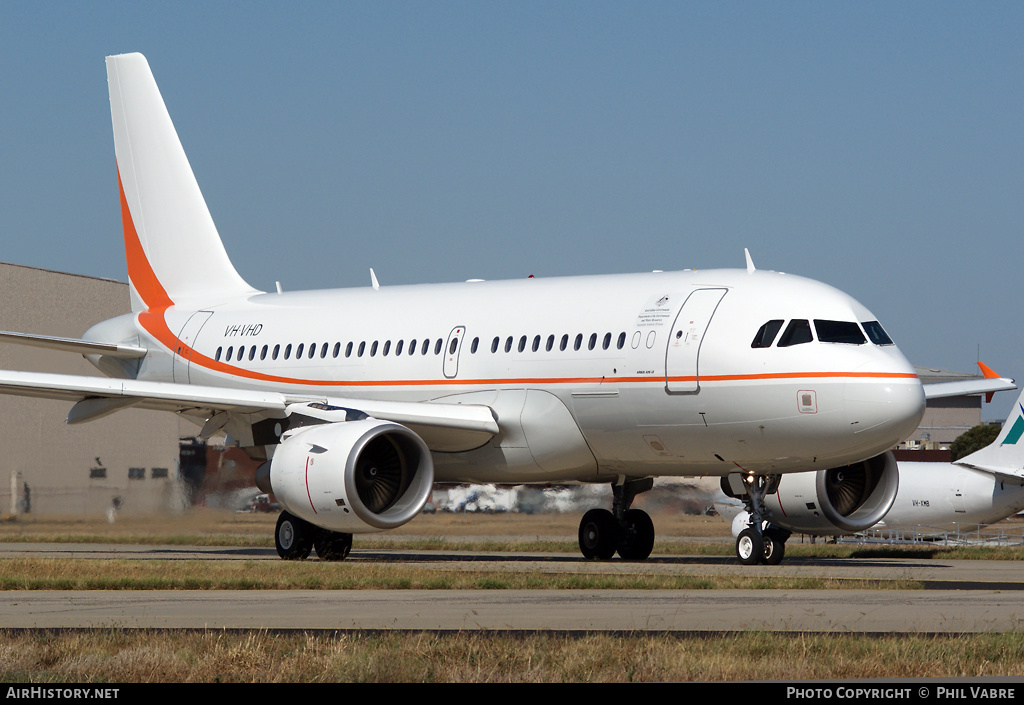 Aircraft Photo of VH-VHD | Airbus A319-115 | Department of the Environment and Water Resources | AirHistory.net #42342