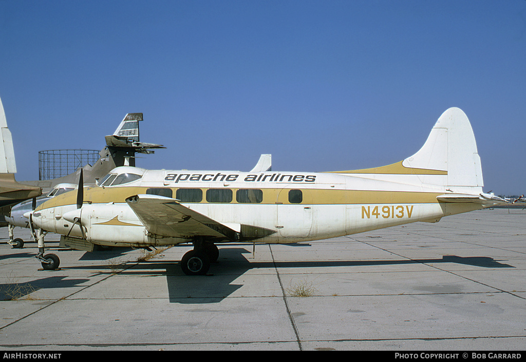 Aircraft Photo of N4913V | De Havilland D.H. 104 Dove 5A | Apache Airlines | AirHistory.net #42346