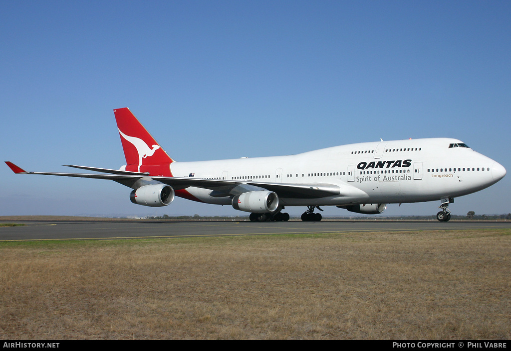 Aircraft Photo of VH-OJD | Boeing 747-438 | Qantas | AirHistory.net #42370