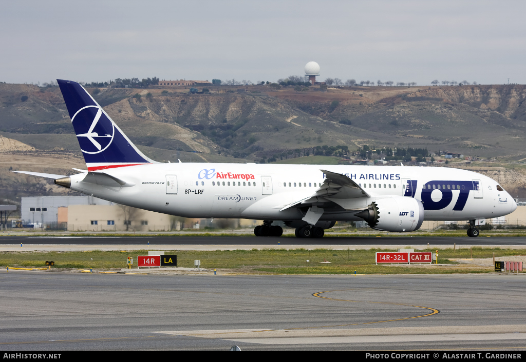 Aircraft Photo of SP-LRF | Boeing 787-8 Dreamliner | LOT Polish Airlines - Polskie Linie Lotnicze | AirHistory.net #42385