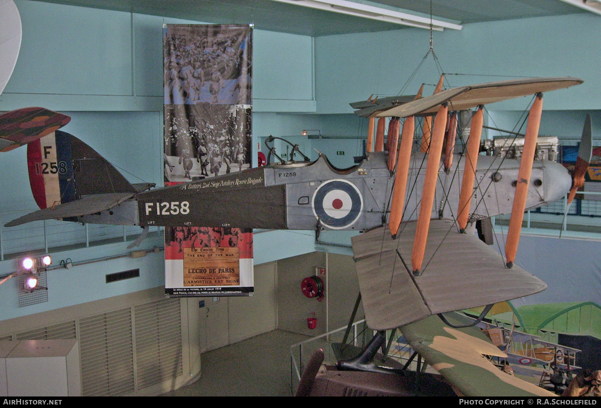 Aircraft Photo of F1258 | Airco DH-9 | UK - Air Force | AirHistory.net #42388