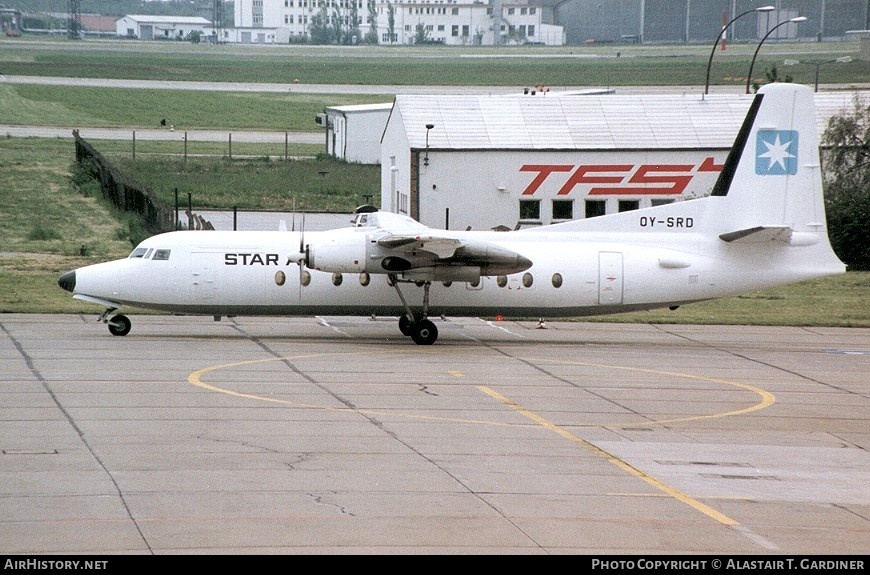 Aircraft Photo of OY-SRD | Fokker F27-500F Friendship | Star Air | AirHistory.net #42423