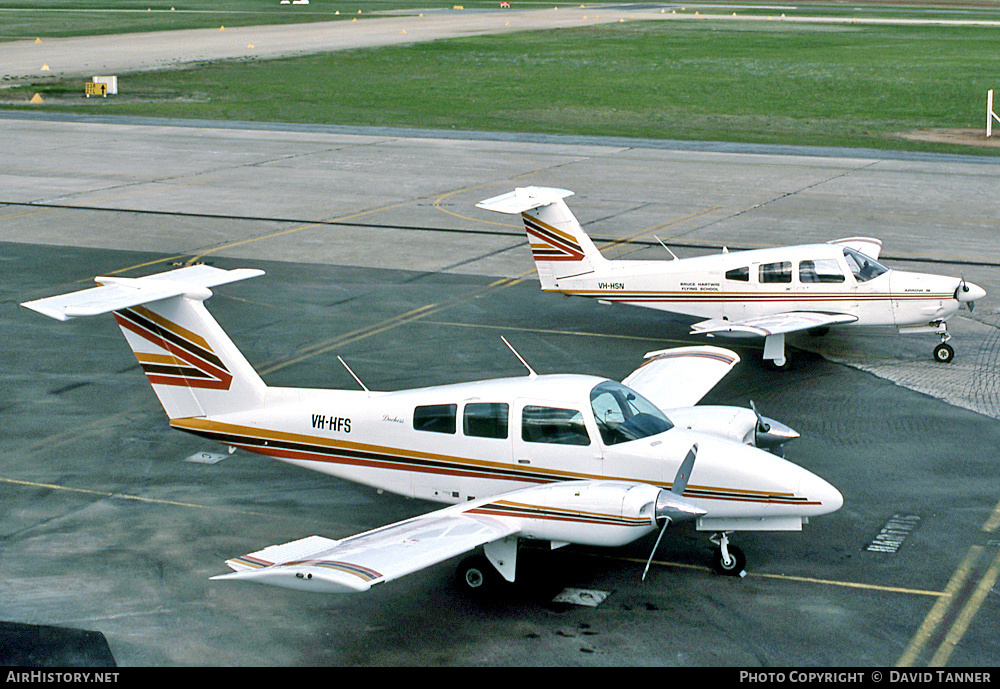 Aircraft Photo of VH-HFS | Beech 76 Duchess | Bruce Hartwig Flying School | AirHistory.net #42434