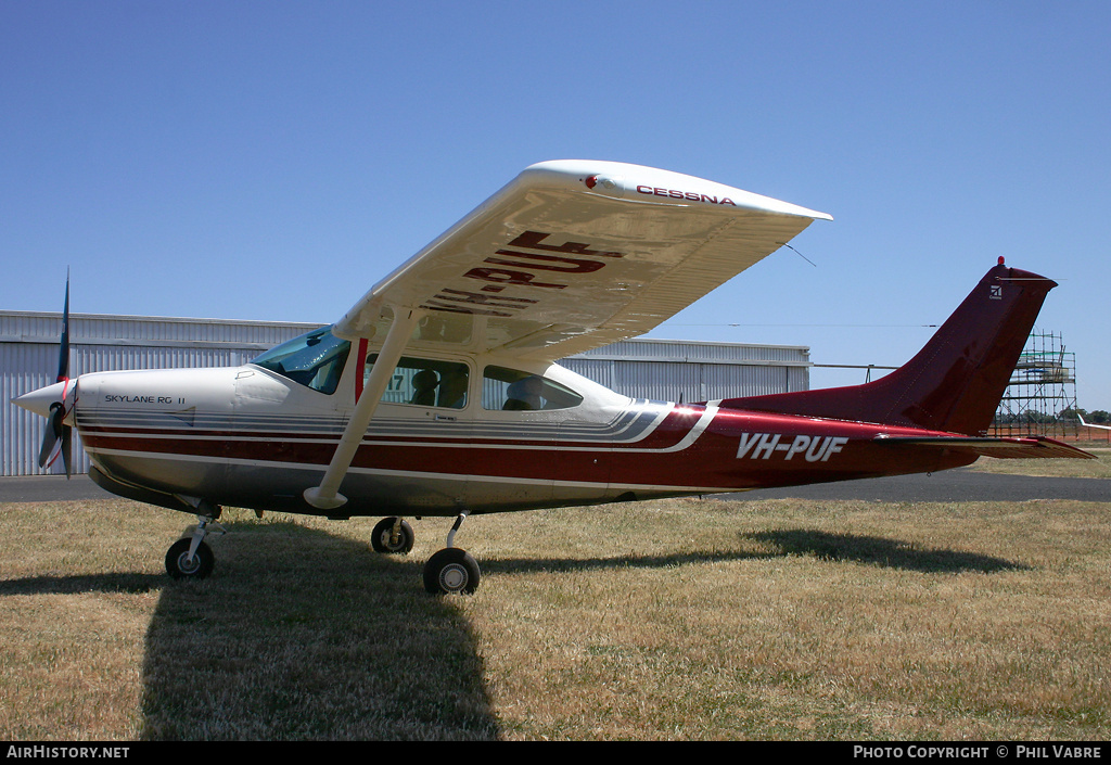 Aircraft Photo of VH-PUF | Cessna R182 Skylane RG II | AirHistory.net #42471