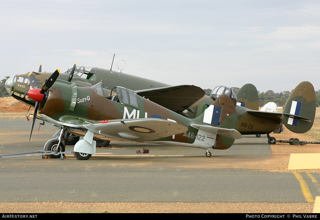 Aircraft Photo of VH-MHR / A46-122 | Commonwealth CA-13 Boomerang | Australia - Air Force | AirHistory.net #42483