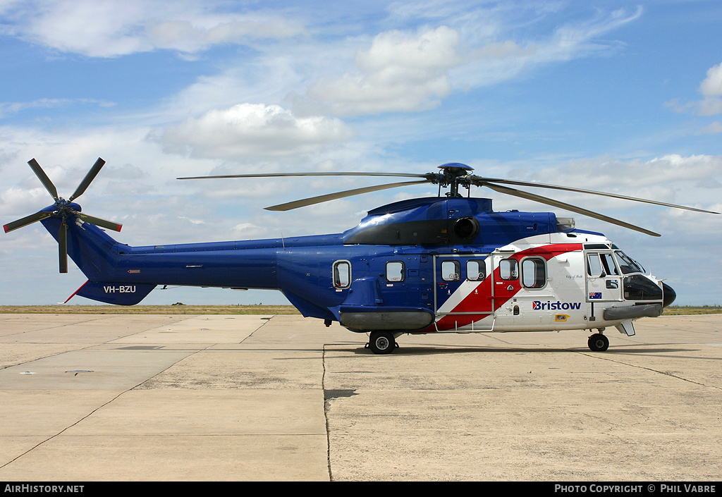 Aircraft Photo of VH-BZU | Aerospatiale AS-332L1 Super Puma | Bristow Helicopters | AirHistory.net #42503