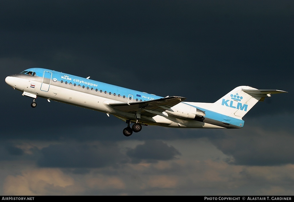 Aircraft Photo of PH-KZE | Fokker 70 (F28-0070) | KLM Cityhopper | AirHistory.net #42510