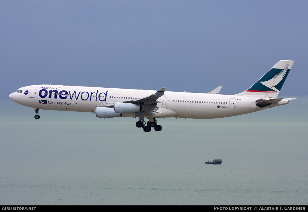 Aircraft Photo of B-HXG | Airbus A340-313 | Cathay Pacific Airways | AirHistory.net #42513