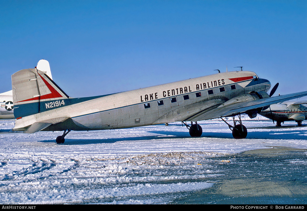 Aircraft Photo of N21914 | Douglas DC-3(C) | Lake Central Airlines | AirHistory.net #42518